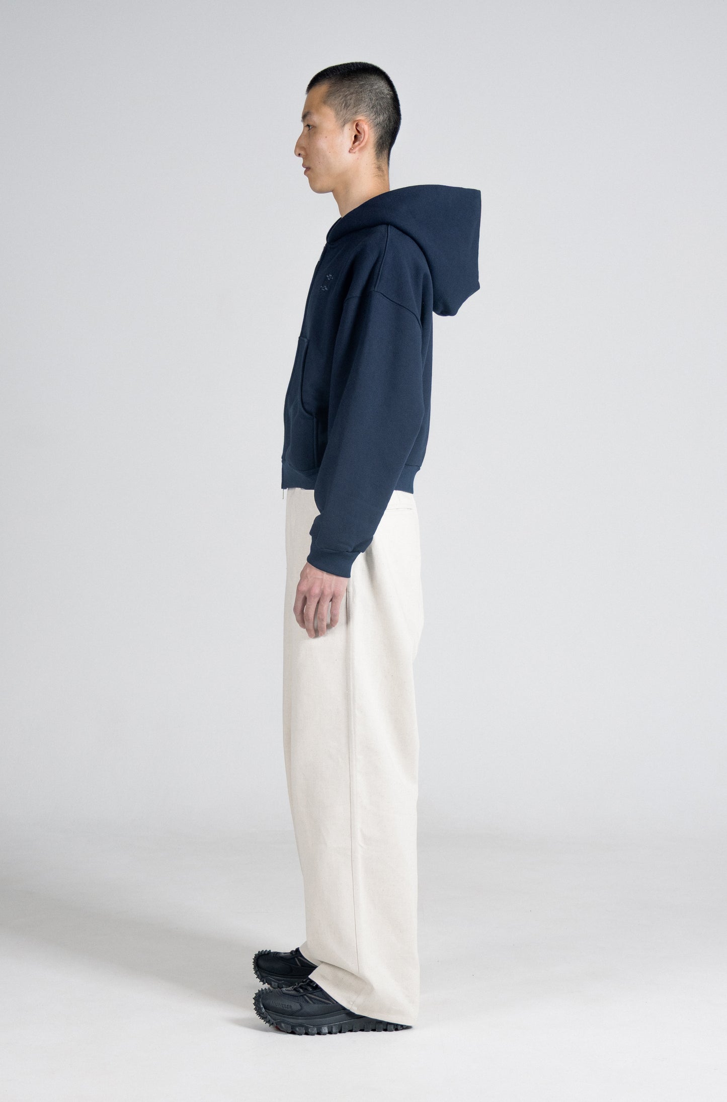 Doubce Zip Cotton Hoodie