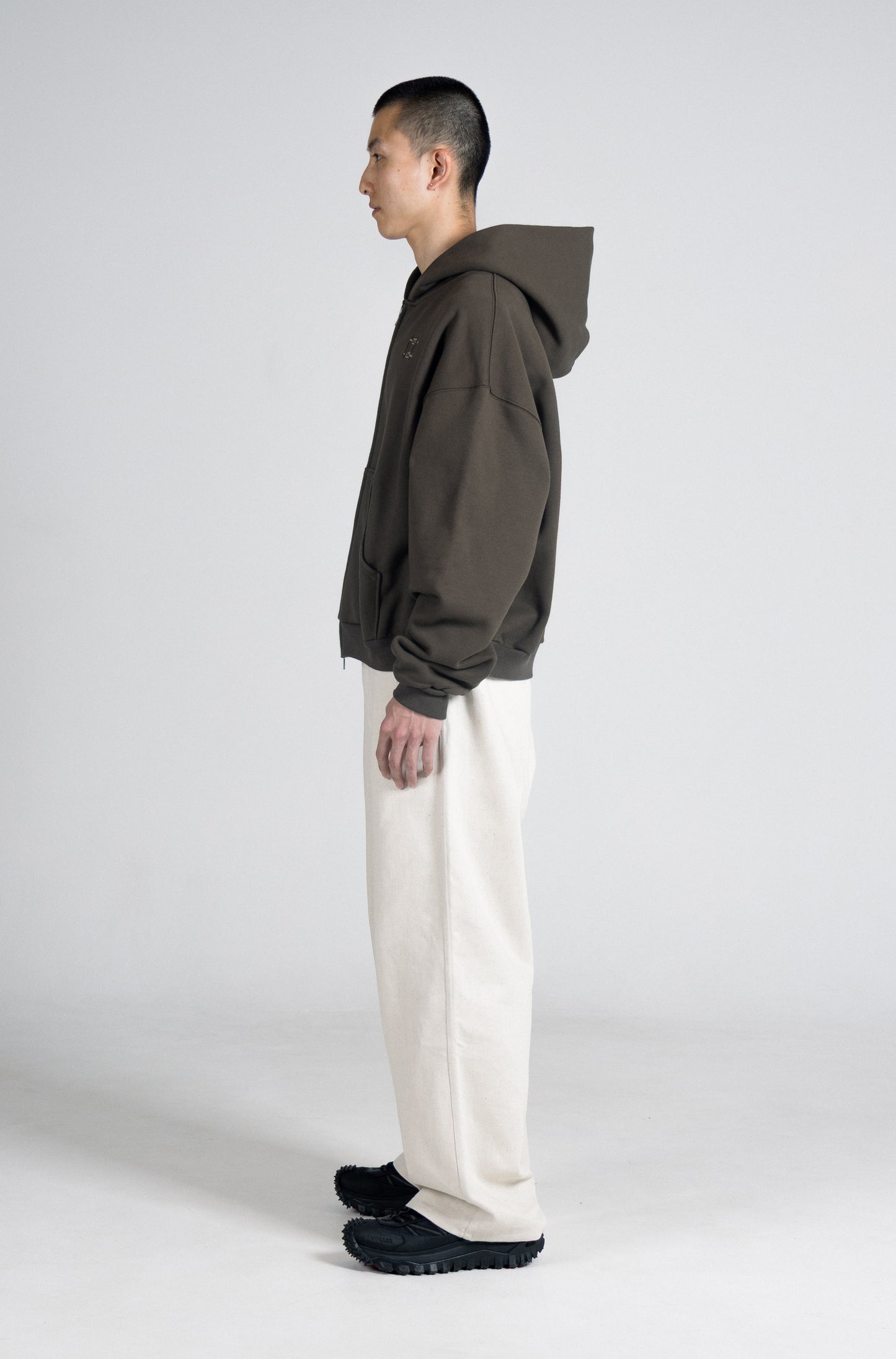 Doubce Zip Cotton Hoodie