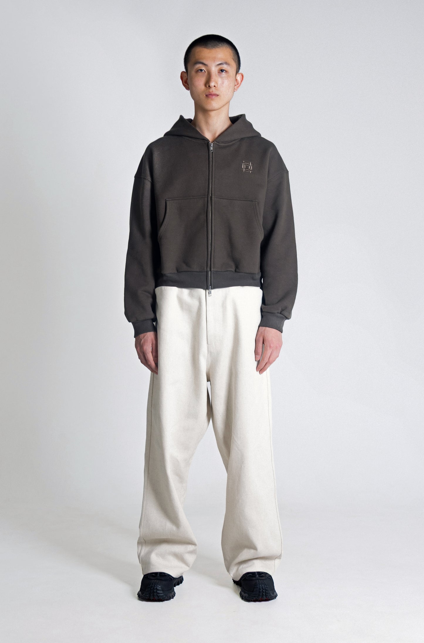 Doubce Zip Cotton Hoodie