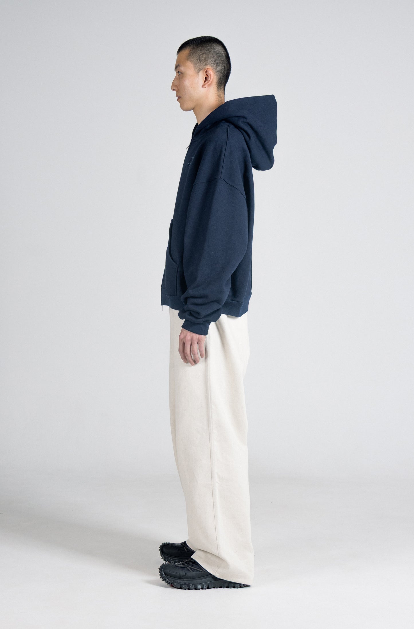 Doubce Zip Cotton Hoodie