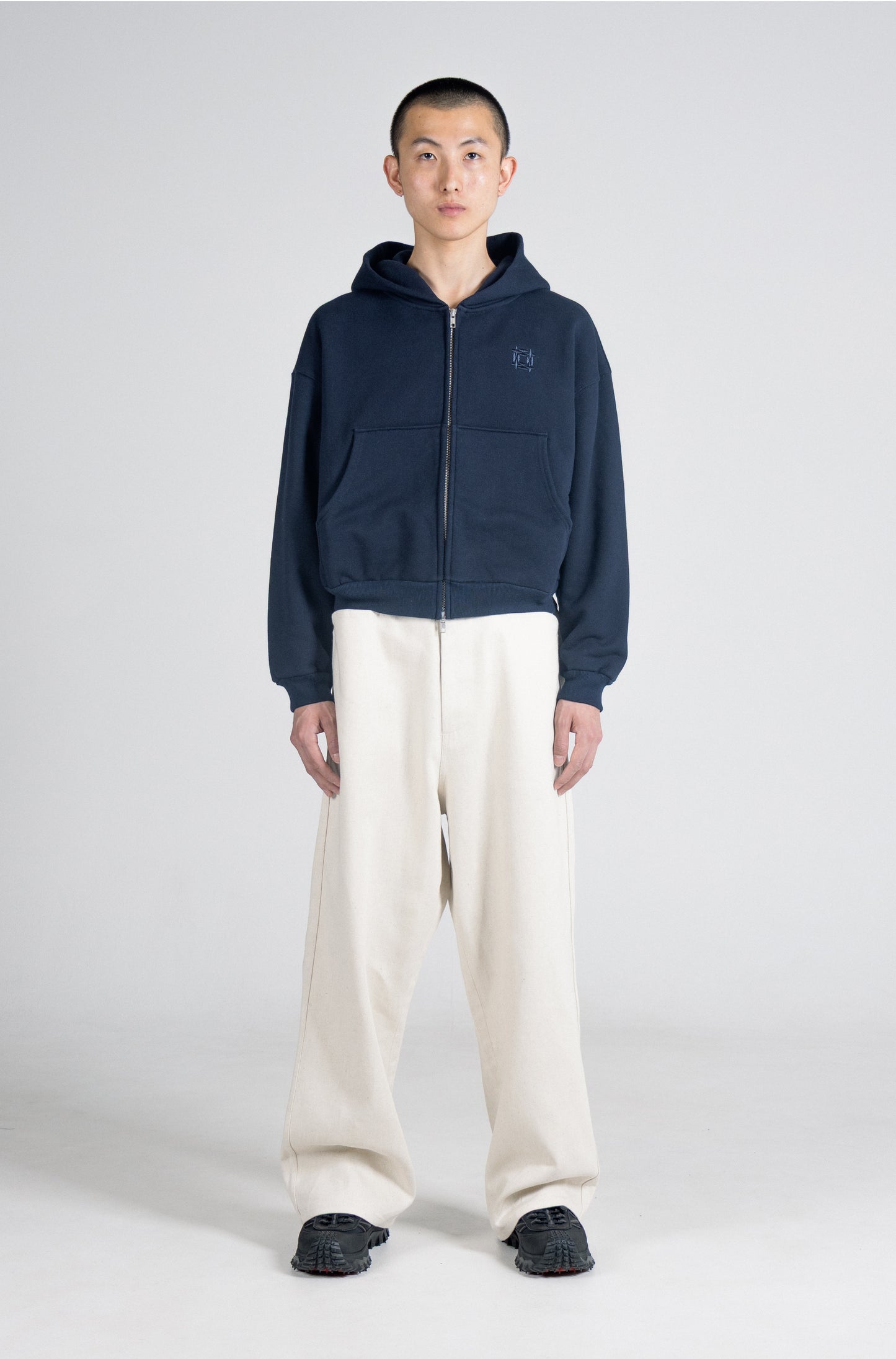 Doubce Zip Cotton Hoodie
