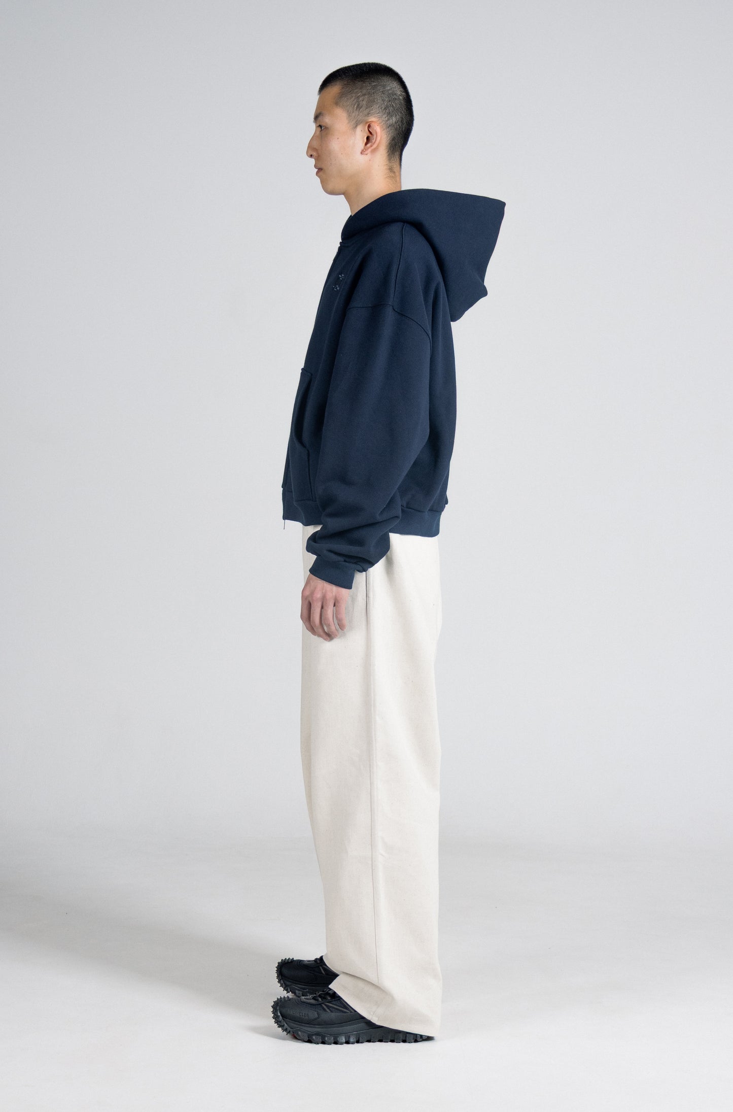 Doubce Zip Cotton Hoodie