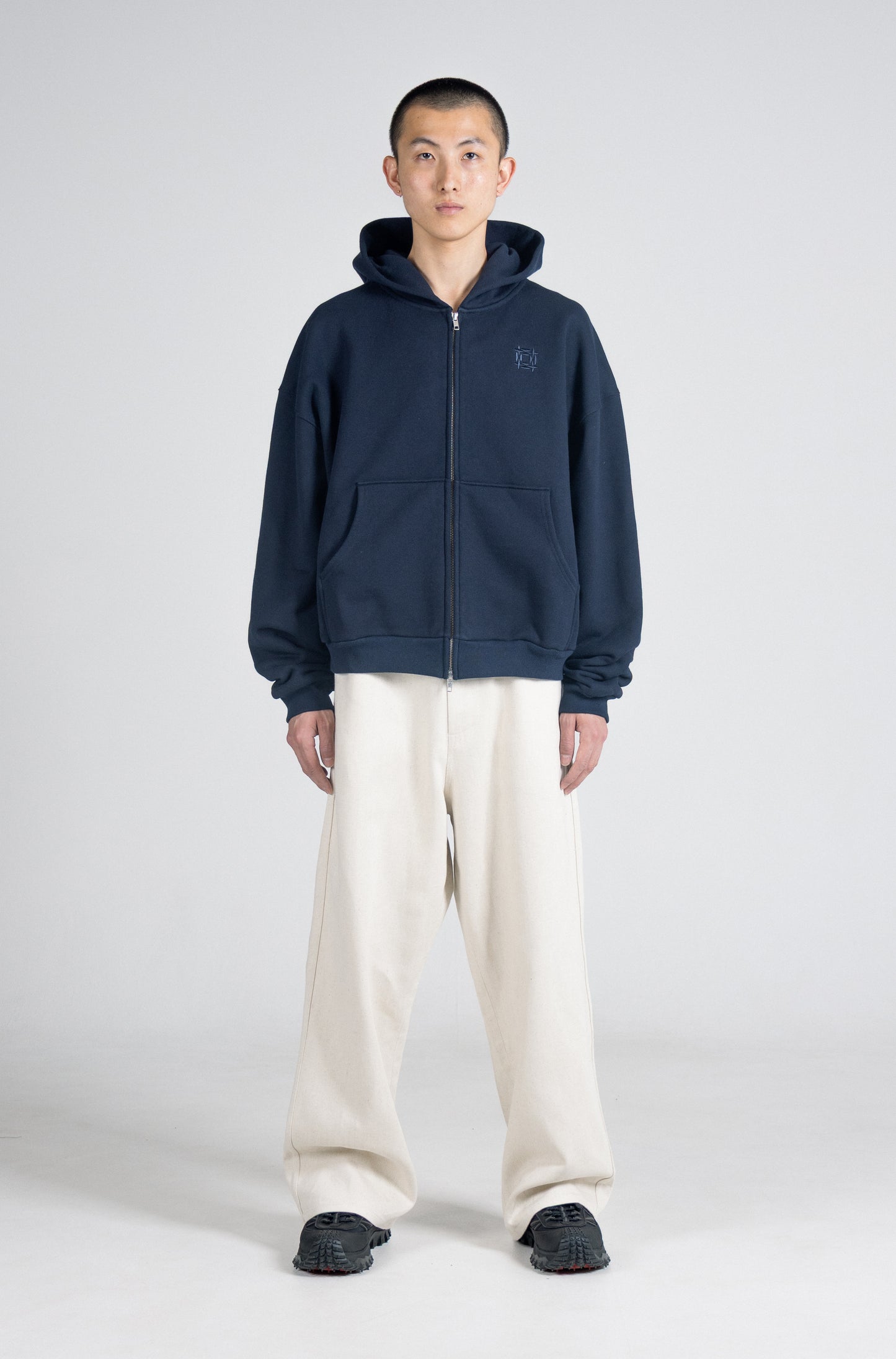 Doubce Zip Cotton Hoodie
