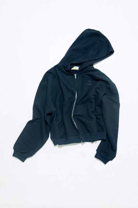 Doubce Zip Cotton Hoodie