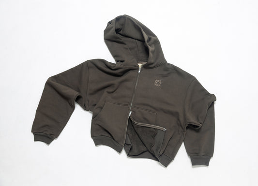 Doubce Zip Cotton Hoodie