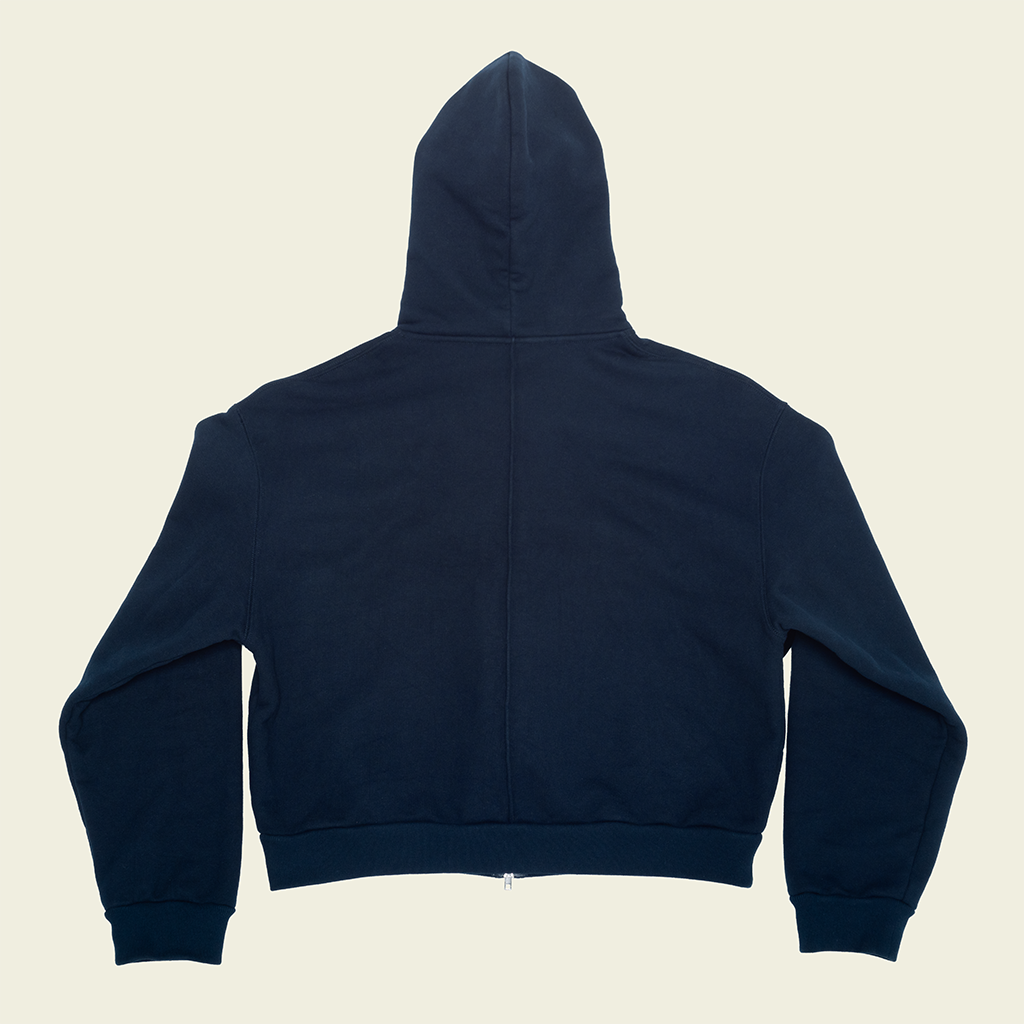 Boxy Zip-Up Hoodie